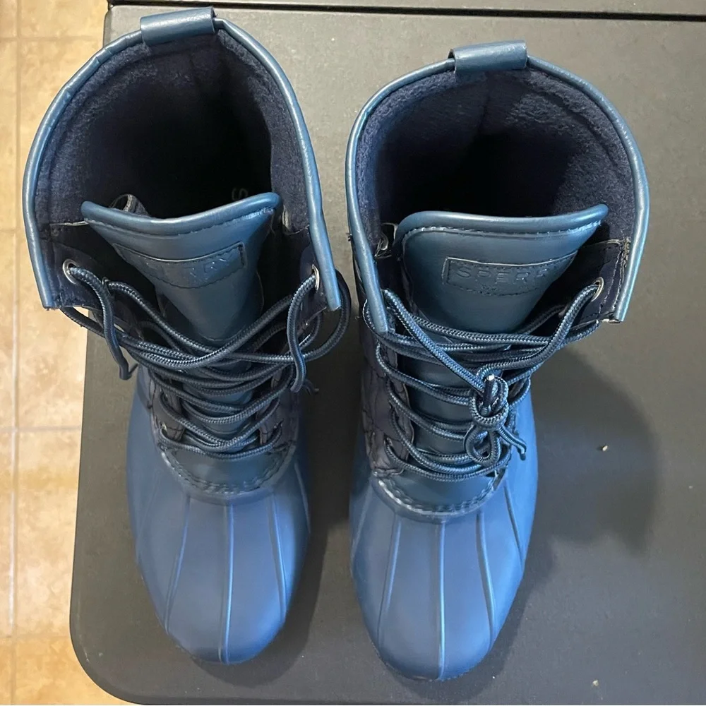 Men’s Navy Blue SPERRY Hightop Rain Boots (Size 10)